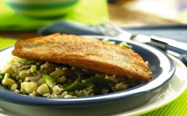 Salad de arroz con pescado